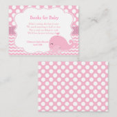 Schattigee walvis met Baby Roze Meisje Baby Luier  Informatiekaartje (Voorkant / Achterkant)