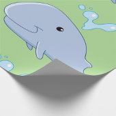 Schattigee walvis met water splash Schattig dier Cadeaupapier