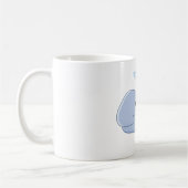 Schattigee walvis met water splash Schattig dier Koffiemok (Links)