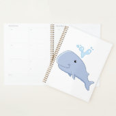 Schattigee walvis met water splash Schattig dier Planner (Display)