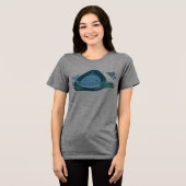 Schattigee walvis! Tri-Blend shirt (Voorkant volledig)