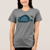Schattigee walvis! Tri-Blend shirt (Voorkant)