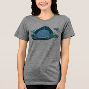 Schattigee walvis! Tri-Blend shirt