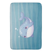 Schattigee walvis, walvis voor de kust/zeevaart badmat (Voorkant Verticaal)