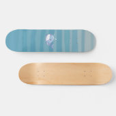 Schattigee walvis, walvis voor de kust/zeevaart persoonlijk skateboard (Horizontaal)