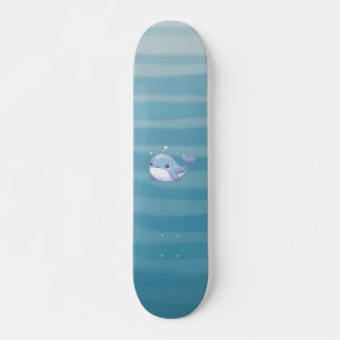 Schattigee walvis, walvis voor de kust/zeevaart persoonlijk skateboard