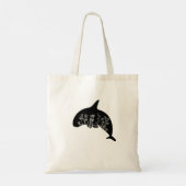 Schattigee walvisbloem tote bag (Achterkant)