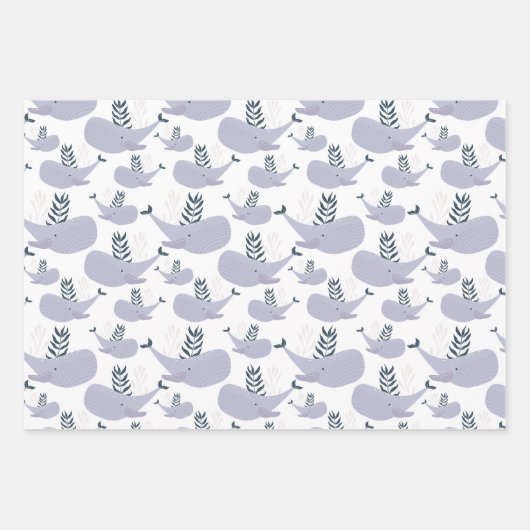 Schattigee walviskrab octopus inpakpapier vel (Voorkant)