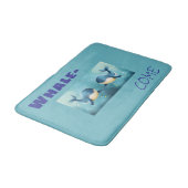 Schattigee walvissen Bathmat, Badkamerdecoratie, Badmat (Gekanteld)