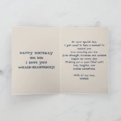 Schattigee walvissen grote zus marineblauw happy b kaart (Binnen)