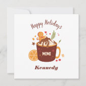 Schattigee warme chocolademelk met peperkoek (Voorkant)