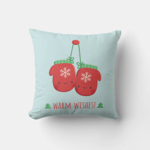 Schattigee Warmtewensen Mittens Kerstkamer Decor Kussen