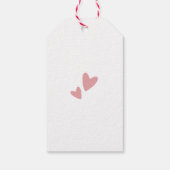 Schattigee wasbeer Baby shower Dank u Cadeaulabel (Achterkant)