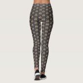 Schattigee Wasbeer Blowing Kisses Waterverf Animal Leggings (Achterkant)