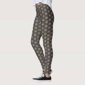 Schattigee Wasbeer Blowing Kisses Waterverf Animal Leggings (Links)