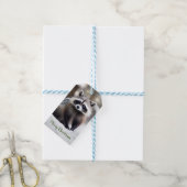 Schattigee wasbeer cadeau Labels Cadeaulabel (Met Touw)