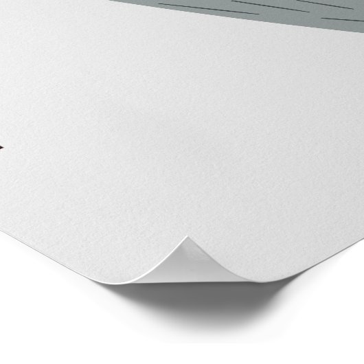 Schattigee wasbeer coon groeigrafiek behouden poster (Hoek)