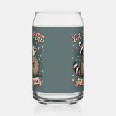 Schattigee Wasbeer en Ferret Knuffel met Grappige  Blikvorm Glas (Rechts)