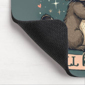 Schattigee Wasbeer en Ferret Knuffel met Grappige  Muismat (Hoek)