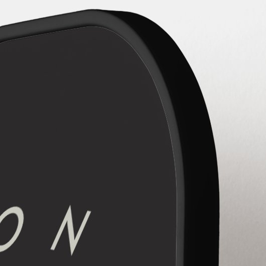 Schattigee wasbeer illustratie gepersonaliseerde n pickleball paddle (Links Detail)