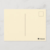 Schattigee wasbeer in mummie kostuum met Trick or  Briefkaart (Achterkant)