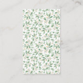 Schattigee wasbeer krans Baby shower luier Raffle Informatiekaartje (Achterkant)