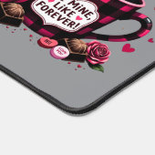 Schattigee wasbeer Valentijn Buffalo Plaid estheti Bureaumat (Hoek)