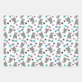 Schattigee wasbeerpatronen inpakpapier vel (Voorkant 2)