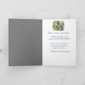 Schattigee wasberen Jubileum naar Paar Kaart (Binnen)