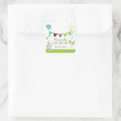 Schattigee waslijnen Baby Boy Baby shower Sticker (Tas)