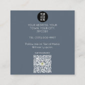 Schattigee watercoIor illustratie van Cats Cat Sit Vierkante Visitekaartje (Achterkant)