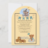 Schattigee Waterkleur Gepersonaliseerd Baby shower Kaart (Achterkant)