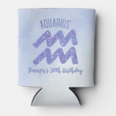 Schattigee Waterman Astrologie Teken Aangepaste Ve Blikjeskoeler (Voorkant)