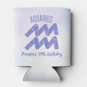 Schattigee Waterman Astrologie Teken Aangepaste Ve Blikjeskoeler (Achterkant)