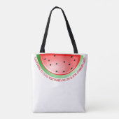 Schattigee Watermeloen Canvas tas (Achterkant)