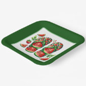 Schattigee Watermeloen Flip Flop Beach Party Papieren Bordje (Gebogen)