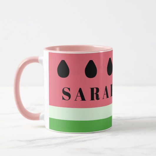 Schattigee Watermeloen Fruit Seeds Custom Coffee M Mok (Links)