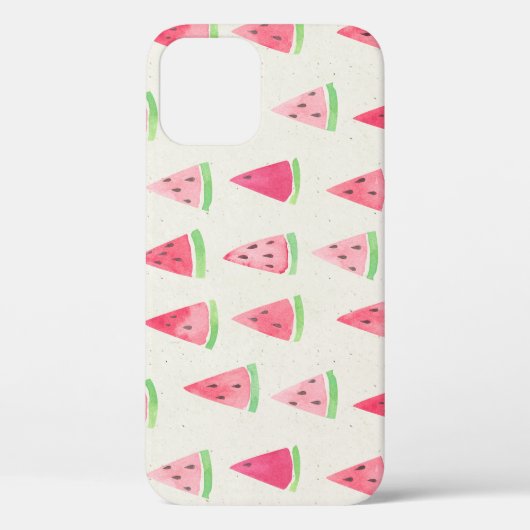 Schattigee watermeloen: naadloos waterverf patroon Case-Mate iPhone case (Achterkant)