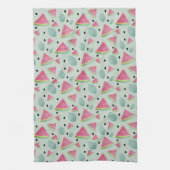 Schattigee Watermeloen Patroon Waterverf Handgesch Theedoek (Verticaal)