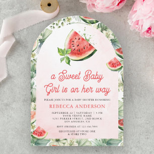 Schattigee Watermeloen Sweet Baby Girl Arch Baby s Kaart