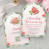Schattigee Watermeloen Sweet Baby Girl Arch Baby s Kaart