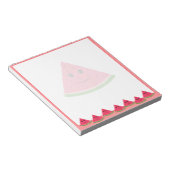 Schattigee Watermeloen Tekening Custom Notitieblok (Schuin)