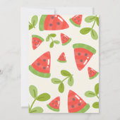 Schattigee watermeloen verjaardag kaart (Achterkant)