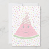 Schattigee Watermeloen Verjaardag Kaart (Achterkant)