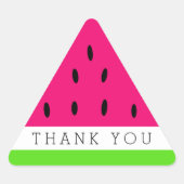 Schattigee Watermelon Slice Dank u Sticker (Voorkant)