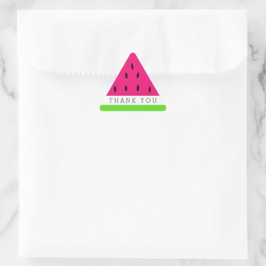 Schattigee Watermelon Slice Dank u Sticker (Tas)