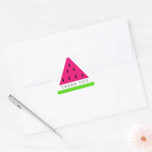 Schattigee Watermelon Slice Dank u Sticker (Envelop)