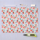 Schattigee Waterverf Aardbei en Blueberry Pattern Tissuepapier (Craft)