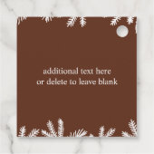 Schattigee Waterverf Baby Beer Partij Bedankjes Labels (Achterkant)