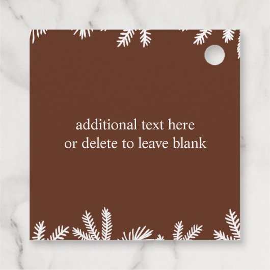 Schattigee Waterverf Baby Beer Partij Bedankjes Labels (Achterkant)